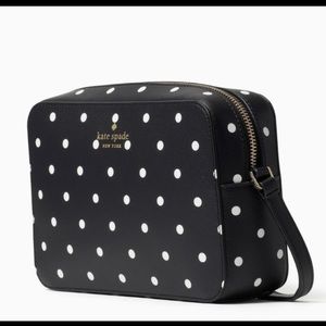 Kate Spade polka dot crossbody camera bag. NWOT.